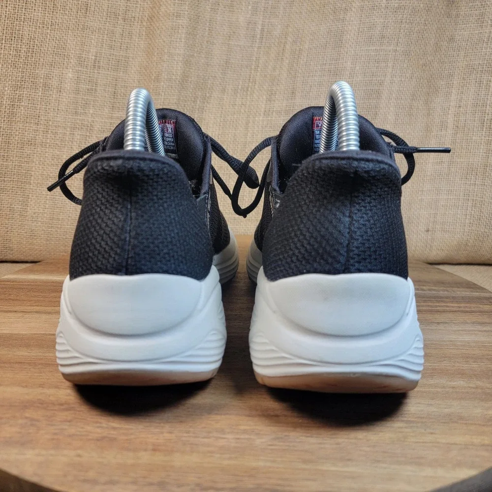 Skechers Swift Fit Walking Shoes Black Knit Comfort Sneakers‎ Athletic Women's 7